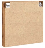 VidaXL Vitrinekast met plank Oudhout 60 x 8,5 x 58 cm Bewerkt hout