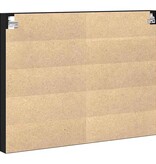 VidaXL Vitrinekast Zwart Eiken 100 x 8,5 x 75 cm Bewerkt hout