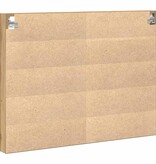 VidaXL Vitrinekast Artisan Eiken 100 x 8,5 x 75 cm Bewerkt hout