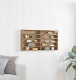 VidaXL Vitrinekast Artisan Eiken 100 x 8,5 x 50 cm Bewerkt hout