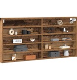 VidaXL Vitrinekast met plank Oud Hout 100 x 8,5 x 50 cm Bewerkt hout