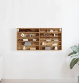 VidaXL Vitrinekast met plank Oud Hout 100 x 8,5 x 50 cm Bewerkt hout