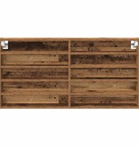 VidaXL Vitrinekast met plank Oud Hout 100 x 8,5 x 50 cm Bewerkt hout