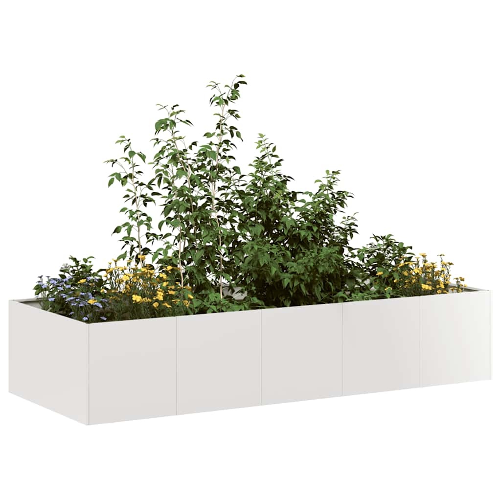 VidaXL Plantenbak 200x80x40 cm roestvrij staal