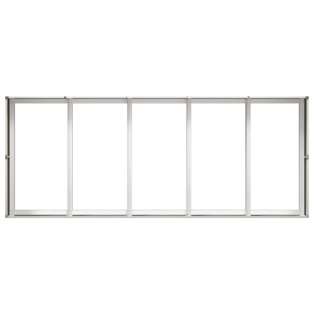 VidaXL Plantenbak 200x80x40 cm roestvrij staal