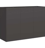 VidaXL Plantenbak 120x40x80 cm koudgewalst staal zwart