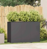 VidaXL Plantenbak 120x40x80 cm koudgewalst staal zwart