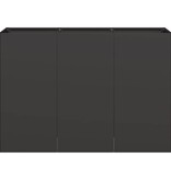 VidaXL Plantenbak 120x40x80 cm koudgewalst staal zwart