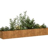 VidaXL Plantenbak roestig 280x40x40 cm weervast staal