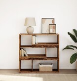 VidaXL Boekenkast / kamerscherm 100x33x94,5 cm oud houtkleurig