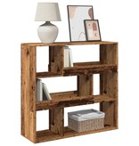 VidaXL Boekenkast / kamerscherm 100x33x94,5 cm oud houtkleurig