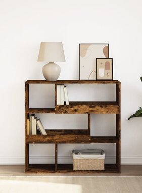 VidaXL Boekenkast / kamerscherm 100x33x94,5 cm gerookt eikenkleurig