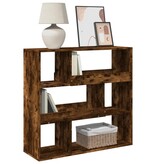 VidaXL Boekenkast / kamerscherm 100x33x94,5 cm gerookt eikenkleurig