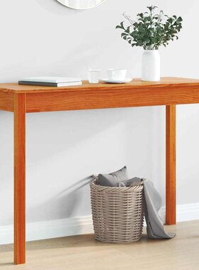 VidaXL Wandkast 110x40x75 cm massief grenenhout wasbruin