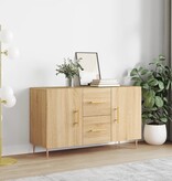 VidaXL Dressoir 100x36x60 cm bewerkt hout sonoma eikenkleurig