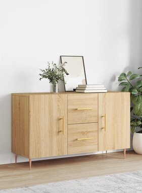 VidaXL Dressoir 100x36x60 cm bewerkt hout sonoma eikenkleurig