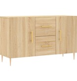 VidaXL Dressoir 100x36x60 cm bewerkt hout sonoma eikenkleurig
