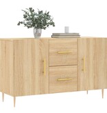 VidaXL Dressoir 100x36x60 cm bewerkt hout sonoma eikenkleurig