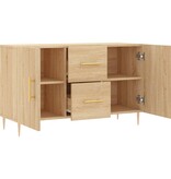 VidaXL Dressoir 100x36x60 cm bewerkt hout sonoma eikenkleurig