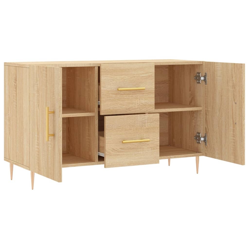 VidaXL Dressoir 100x36x60 cm bewerkt hout sonoma eikenkleurig
