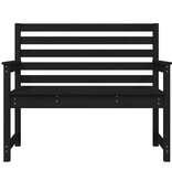 VidaXL Tuinbank 109x48x91,5 cm massief grenenhout zwart