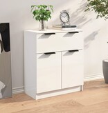 VidaXL Dressoir 60x30x70 cm bewerkt hout hoogglans wit