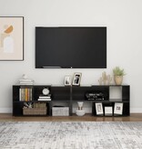 VidaXL Tv-meubel 149x30x52 cm bewerkt hout hoogglans zwart