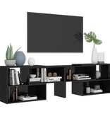 VidaXL Tv-meubel 149x30x52 cm bewerkt hout hoogglans zwart
