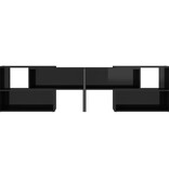 VidaXL Tv-meubel 149x30x52 cm bewerkt hout hoogglans zwart