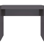VidaXL Bureau 90x40x72 cm bewerkt hout hoogglans grijs