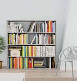 VidaXL Kamerscherm/boekenkast 110x24x110 cm bewerkt hout betongrijs