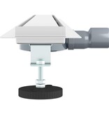 VidaXL Doucheafvoer 2-in-1 met 360° Sifon Zilver 100 cm