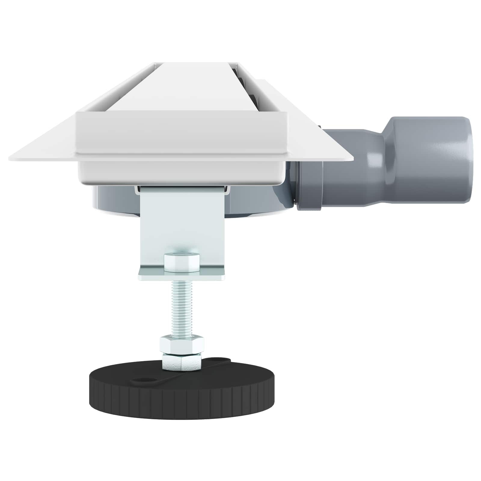 VidaXL Doucheafvoer 2-in-1 met 360° Sifon Zilver 100 cm