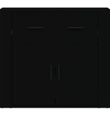 VidaXL Dressoir 80x33x70 cm bewerkt hout zwart