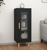 VidaXL Dressoir 34,5x34x90 cm bewerkt hout zwart
