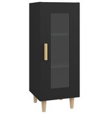 VidaXL Dressoir 34,5x34x90 cm bewerkt hout zwart