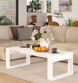 VidaXL Salontafel 110x50x35 cm bewerkt hout wit