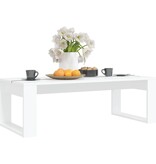 VidaXL Salontafel 110x50x35 cm bewerkt hout wit
