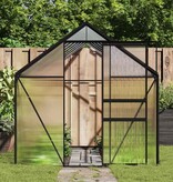 VidaXL Tuinkas 8,17 m³ aluminium antracietkleurig