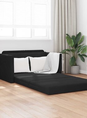 VidaXL Vouwsofa Bed Zwart 124 x 71 x 78 cm Fluweel