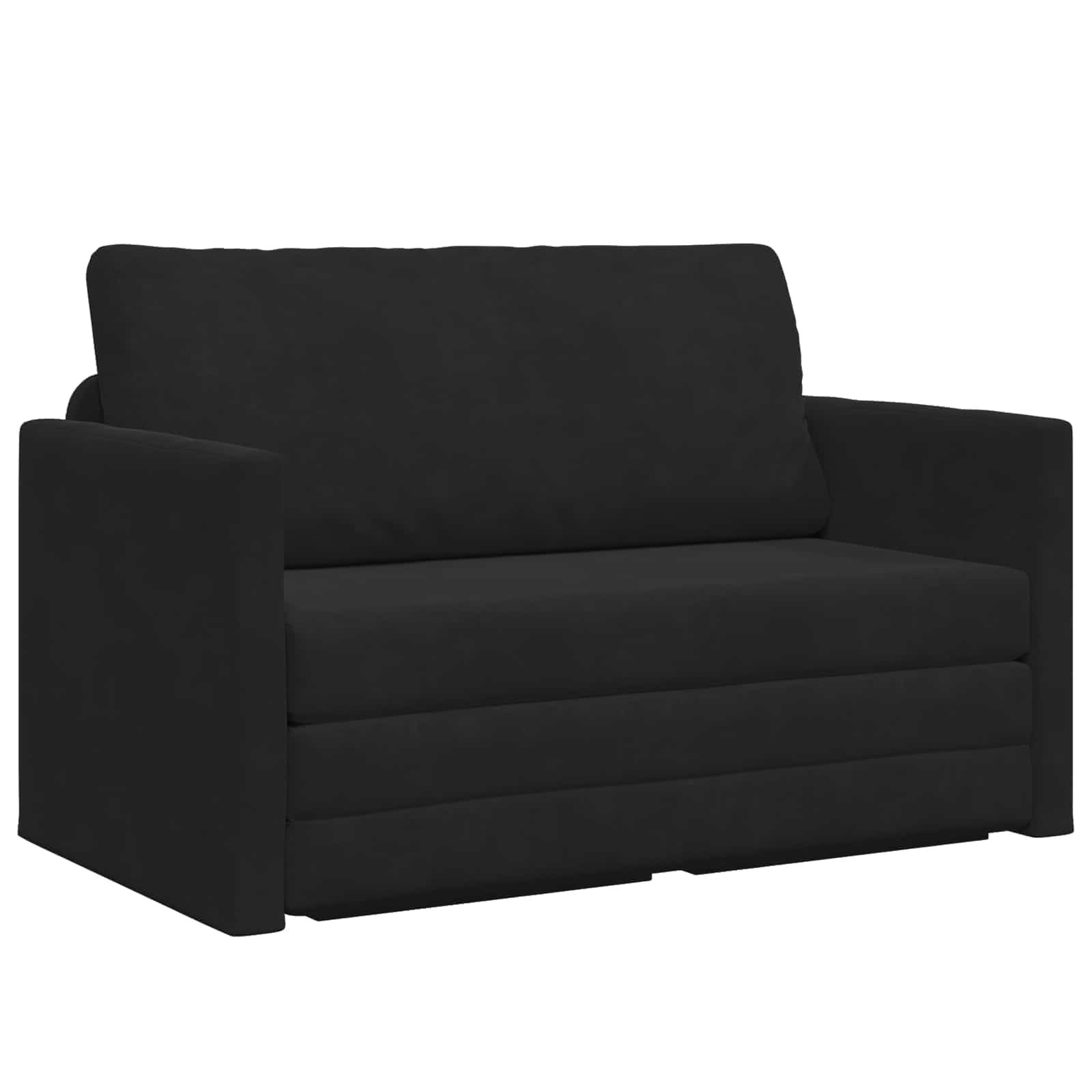 VidaXL Vouwsofa Bed Zwart 124 x 71 x 78 cm Fluweel