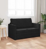 VidaXL Vouwsofa Bed Zwart 124 x 71 x 78 cm Fluweel