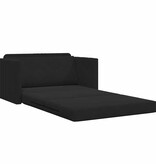 VidaXL Vouwsofa Bed Zwart 124 x 71 x 78 cm Fluweel