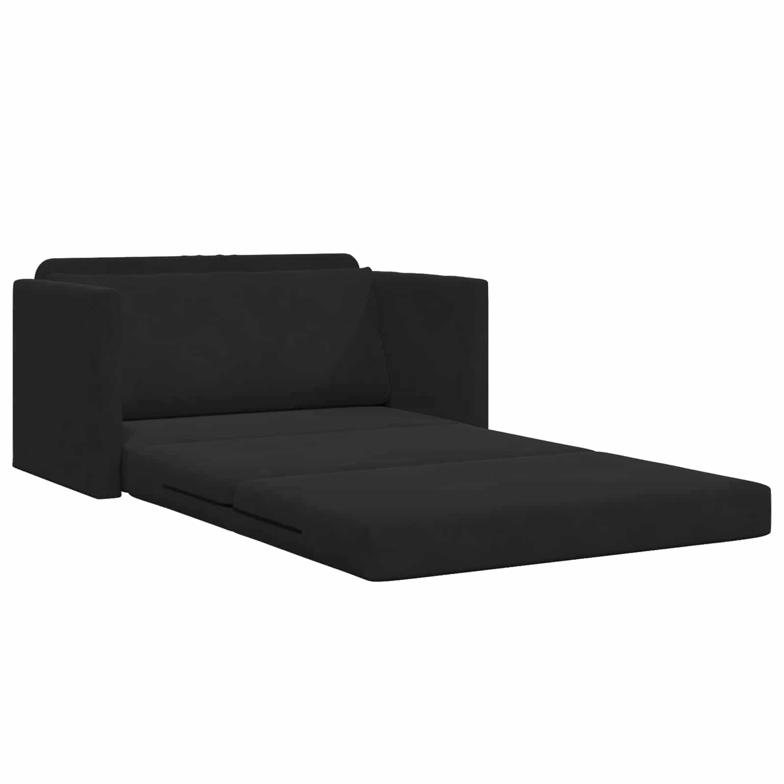 VidaXL Vouwsofa Bed Zwart 124 x 71 x 78 cm Fluweel