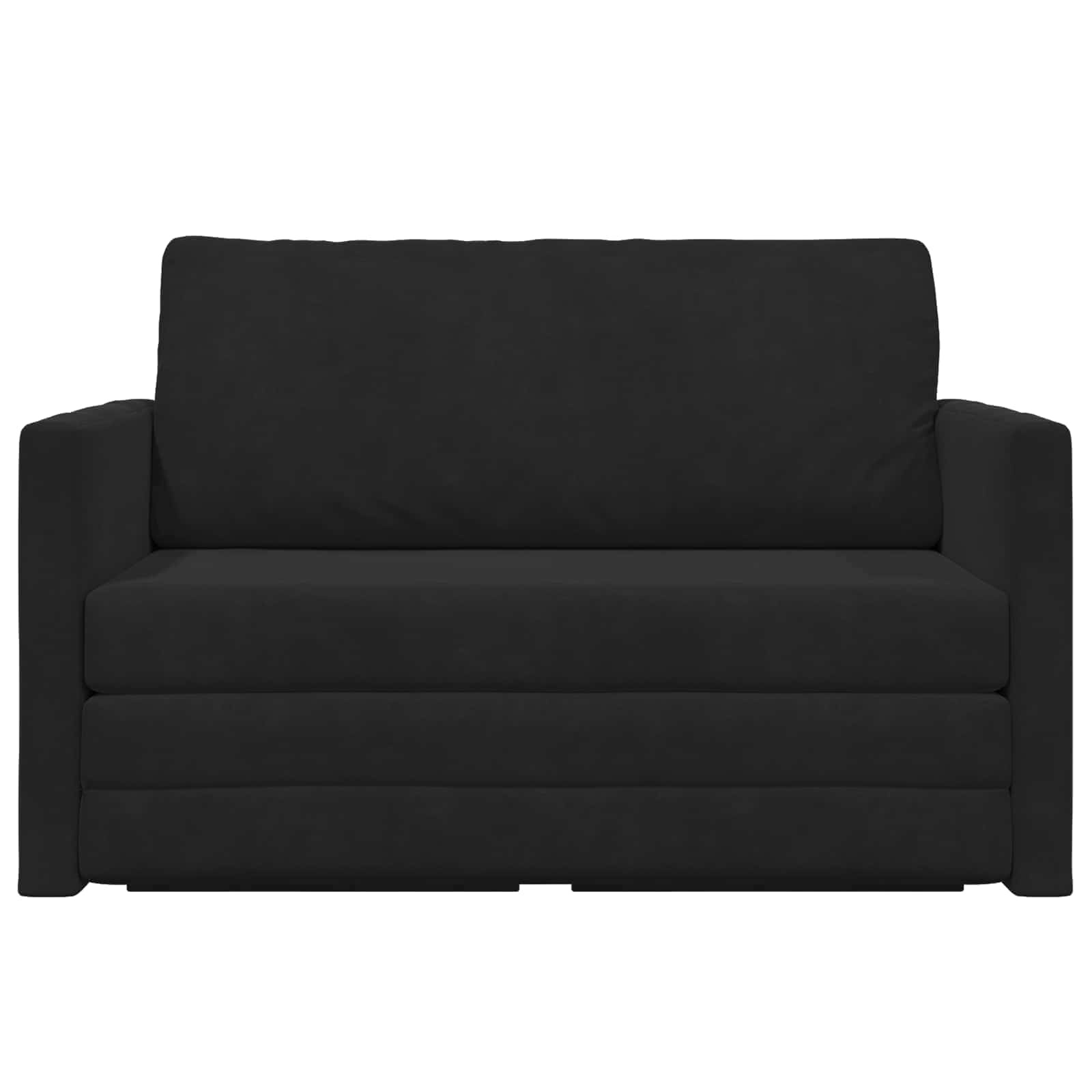 VidaXL Vouwsofa Bed Zwart 124 x 71 x 78 cm Fluweel