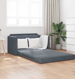 VidaXL Vouwsofa Bed Donkergrijs 124 x 71 x 78 cm Fluweel