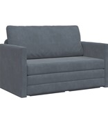 VidaXL Vouwsofa Bed Donkergrijs 124 x 71 x 78 cm Fluweel