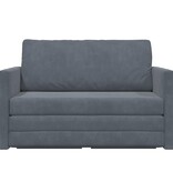 VidaXL Vouwsofa Bed Donkergrijs 124 x 71 x 78 cm Fluweel