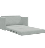 VidaXL Vouwsofa Bed Lichtgrijs 124 x 71 x 78 cm Fluweel