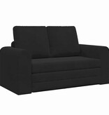 VidaXL Vouwsofa Bed Zwart 148 x 71 x 83 cm Fluweel